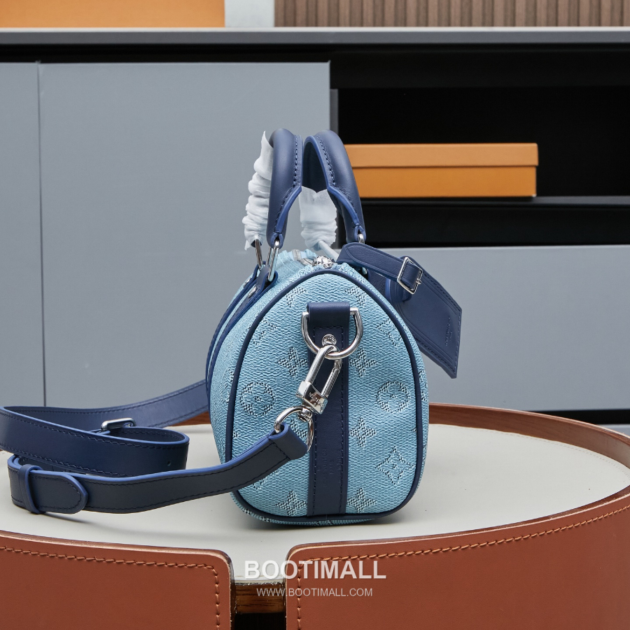 Louis Vuitton Keepall Bandoulière M15076 / M14681 루이 비통 키폴 반둘리에 25 모노그램 헤리티지 코티드 캔버스 핸드백 25cm 8