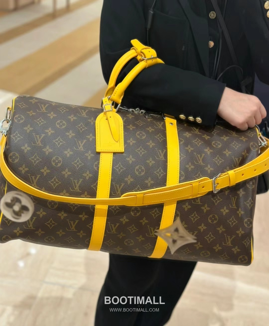 Louis Vuitton Keepall Bandoulière 50 Monogram Macassar 루이 비통 키폴 반둘리에 50 모노그램 마카사르 트래블 더플백 50cm 2