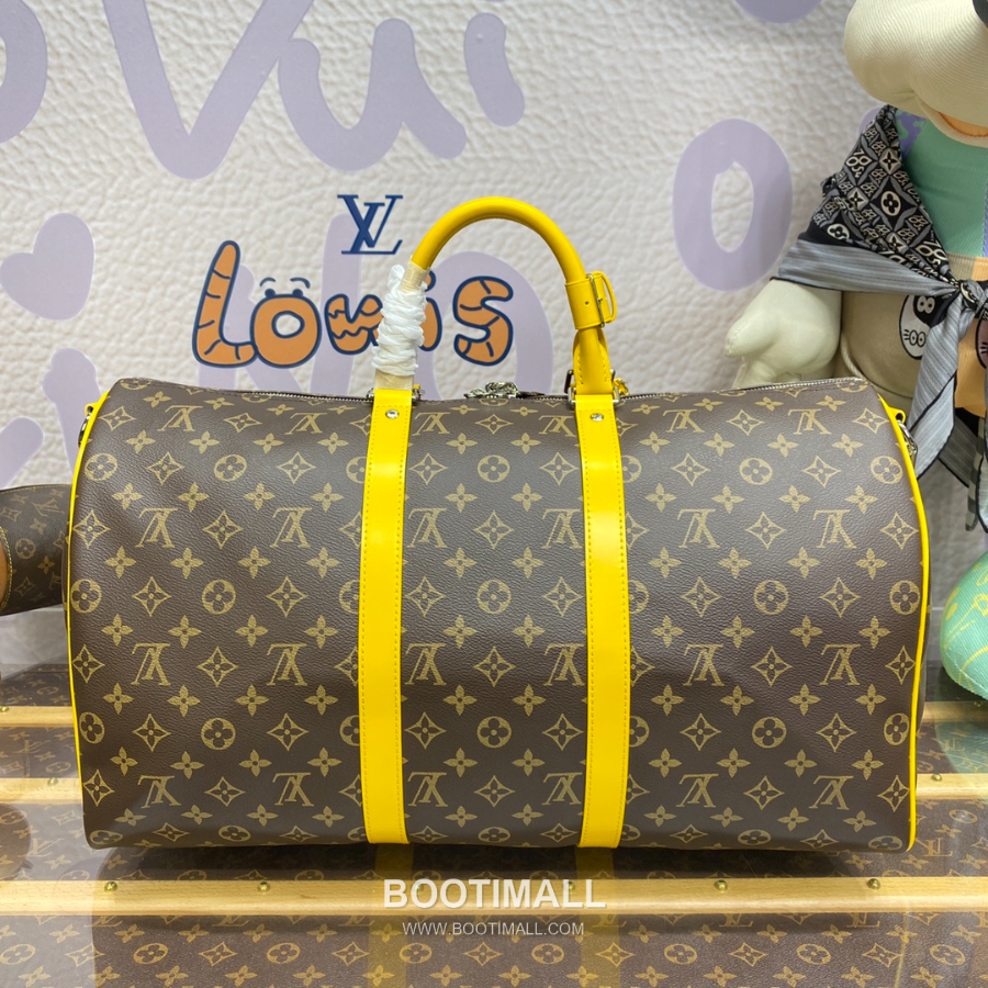 Louis Vuitton Keepall Bandoulière 50 Monogram Macassar 루이 비통 키폴 반둘리에 50 모노그램 마카사르 트래블 더플백 50cm 11