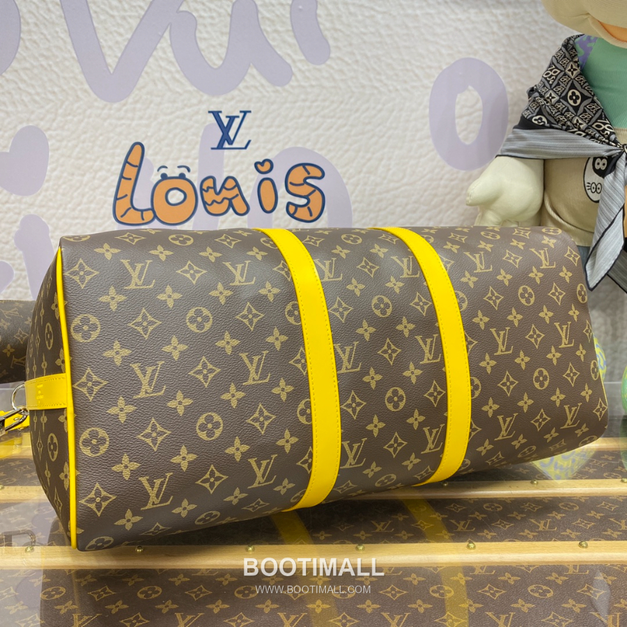 Louis Vuitton Keepall Bandoulière 50 Monogram Macassar 루이 비통 키폴 반둘리에 50 모노그램 마카사르 트래블 더플백 50cm 13