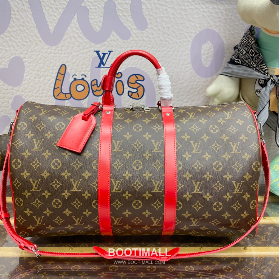 Louis Vuitton Keepall Bandoulière 50 Monogram Macassar 루이 비통 키폴 반둘리에 50 모노그램 마카사르 트래블 더플백 50cm 19