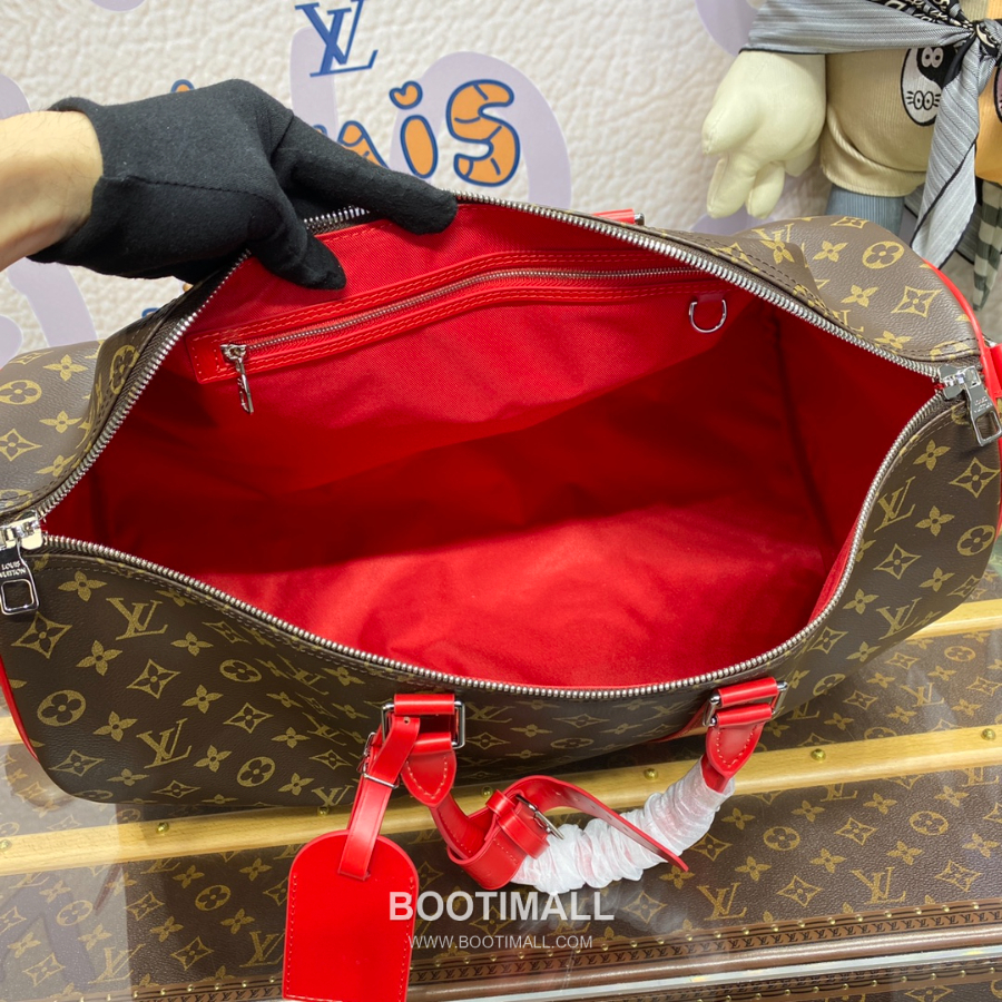 Louis Vuitton Keepall Bandoulière 50 Monogram Macassar 루이 비통 키폴 반둘리에 50 모노그램 마카사르 트래블 더플백 50cm 25