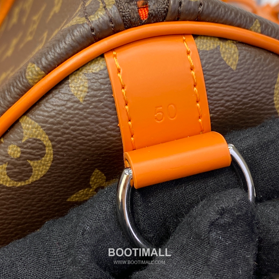 Louis Vuitton Keepall Bandoulière 50 Monogram Macassar 루이 비통 키폴 반둘리에 50 모노그램 마카사르 트래블 더플백 브라운 50cm 8