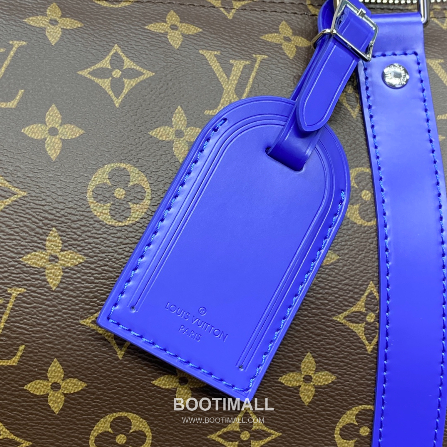 Louis Vuitton Keepall Bandoulière 50 Monogram Macassar 루이 비통 키폴 반둘리에 50 모노그램 마카사르 트래블 더플백 브라운 50cm 13