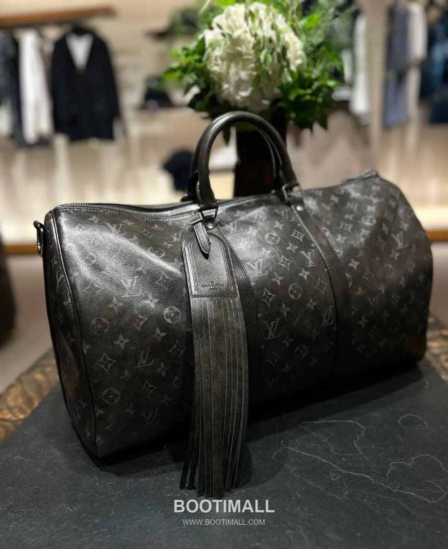 Louis Vuitton Keepall Bandoulière 50 Monogram Midnight Coated Canvas M41416 루이비통 키폴 반둘리에 50 모노그램 미드나이트 트래블 더플백 50cm 6