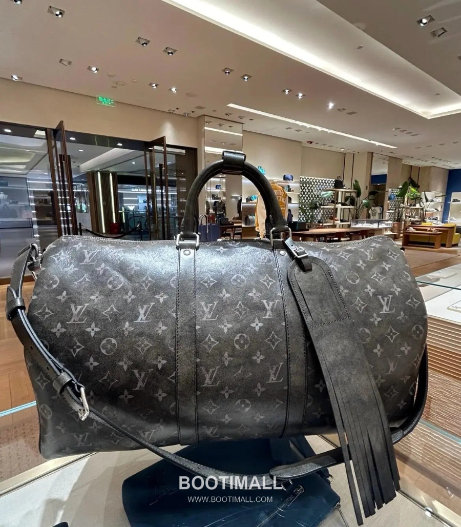 Louis Vuitton Keepall Bandoulière 50 Monogram Midnight Coated Canvas M41416 루이비통 키폴 반둘리에 50 모노그램 미드나이트 트래블 더플백 50cm 7