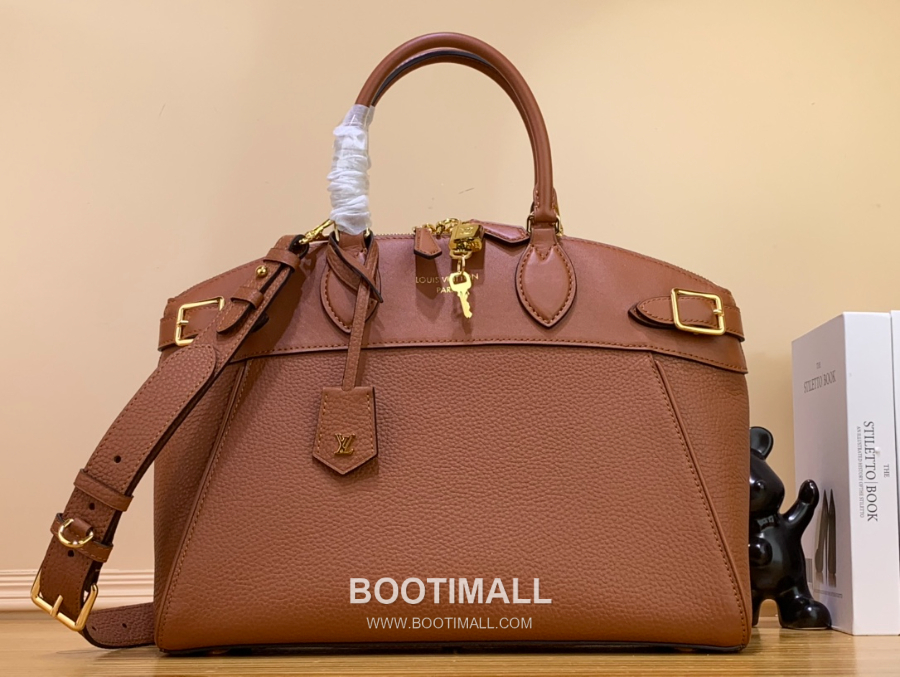 Louis Vuitton Lock It MM M11214 루이비통 락 잇 MM 토리용 레더 탑핸들 숄더백 브라운 29cm 1