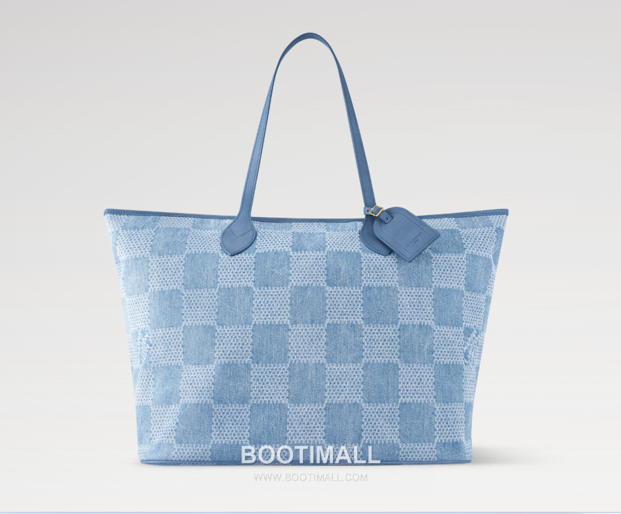 Louis Vuitton Neverfull MM Damier Denim 3D Tote 루이비통 네버풀 MM 다미에 데님 3D 토트백 N00198 60cm 3