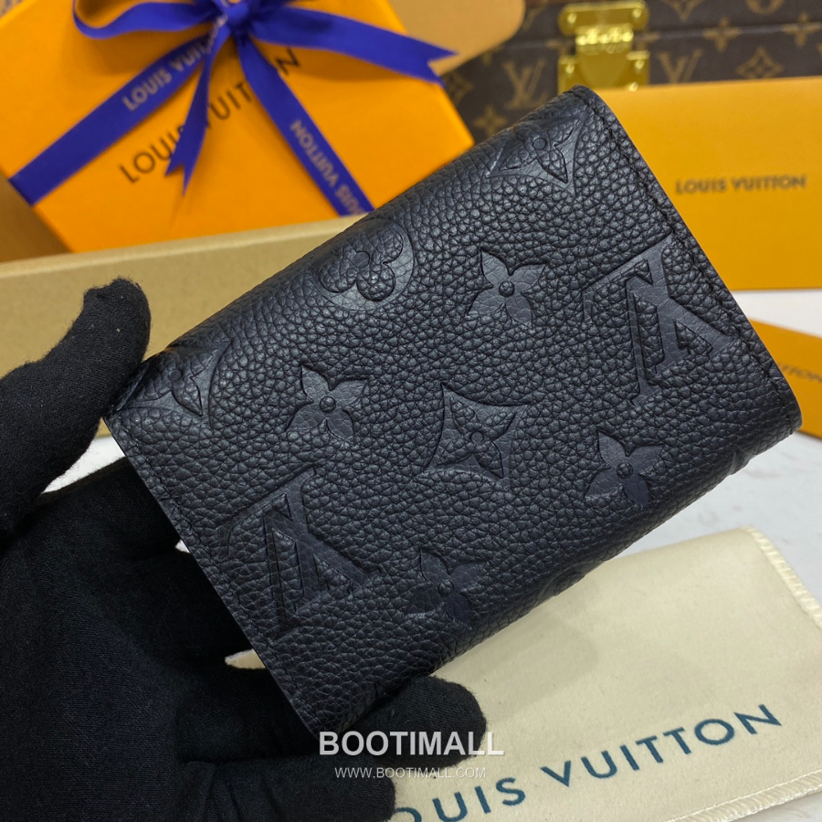 Louis Vuitton Rosalie Coin Purse Monogram 루이비통 로잘리 코인 퍼스 모노그램 앙프렝뜨 가죽 M81455 블랙 11cm 4