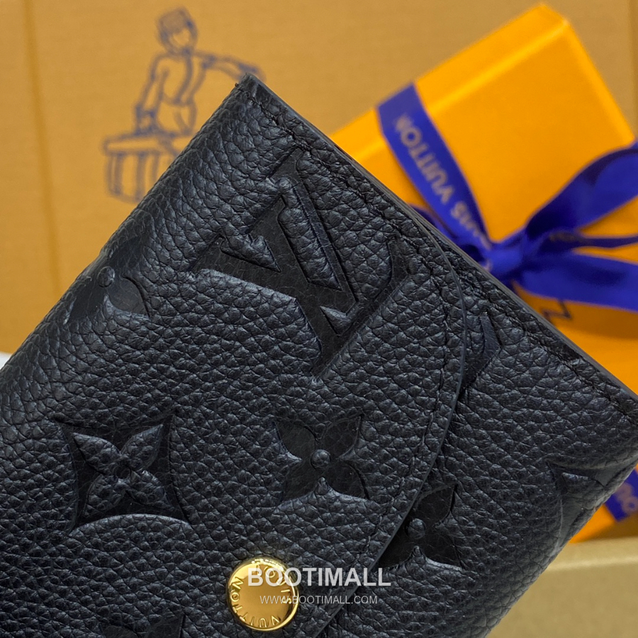 Louis Vuitton Rosalie Coin Purse Monogram 루이비통 로잘리 코인 퍼스 모노그램 앙프렝뜨 가죽 M81455 블랙 11cm 10