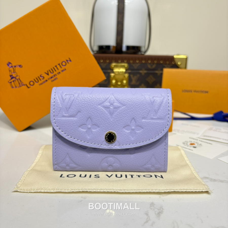 Louis Vuitton Rosalie Coin Purse Monogram 루이비통 로잘리 코인 퍼스 모노그램 앙프렝뜨 가죽 M25807 퍼플 11cm 2