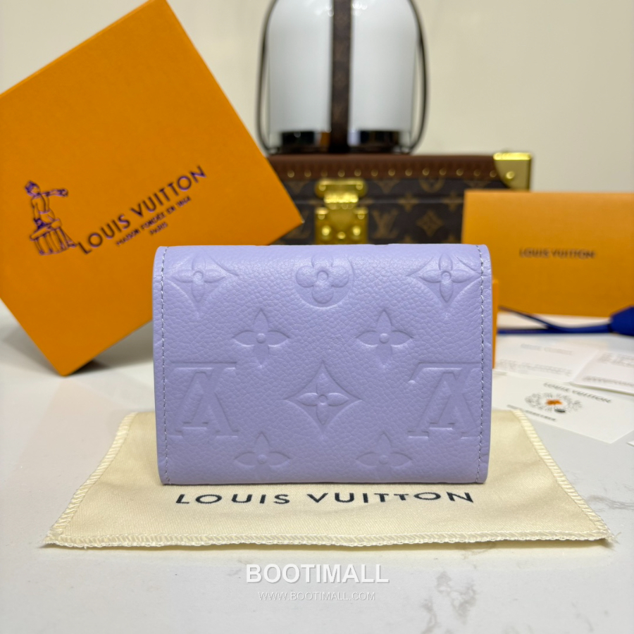 Louis Vuitton Rosalie Coin Purse Monogram 루이비통 로잘리 코인 퍼스 모노그램 앙프렝뜨 가죽 M25807 퍼플 11cm 4