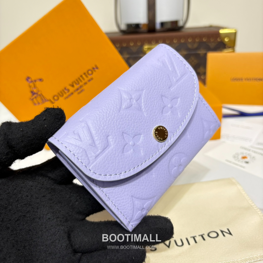 Louis Vuitton Rosalie Coin Purse Monogram 루이비통 로잘리 코인 퍼스 모노그램 앙프렝뜨 가죽 M25807 퍼플 11cm 5