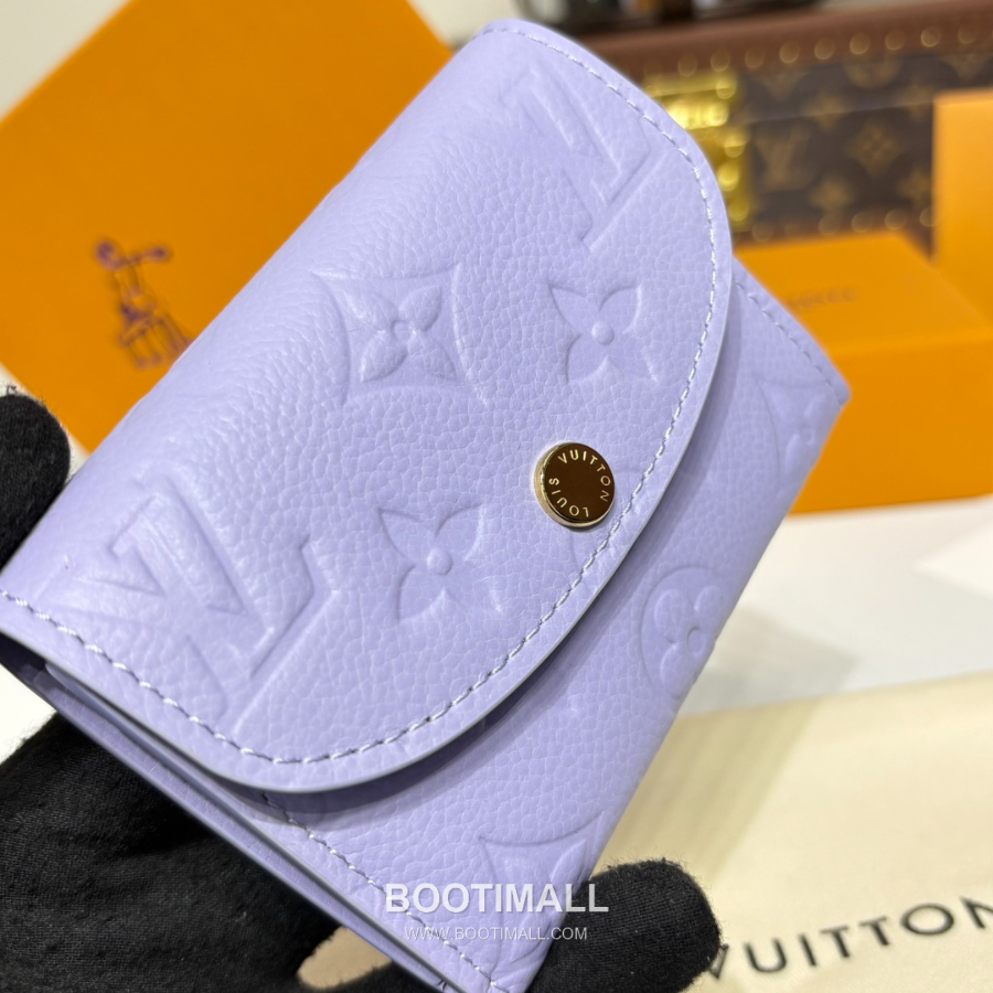 Louis Vuitton Rosalie Coin Purse Monogram 루이비통 로잘리 코인 퍼스 모노그램 앙프렝뜨 가죽 M25807 퍼플 11cm 6