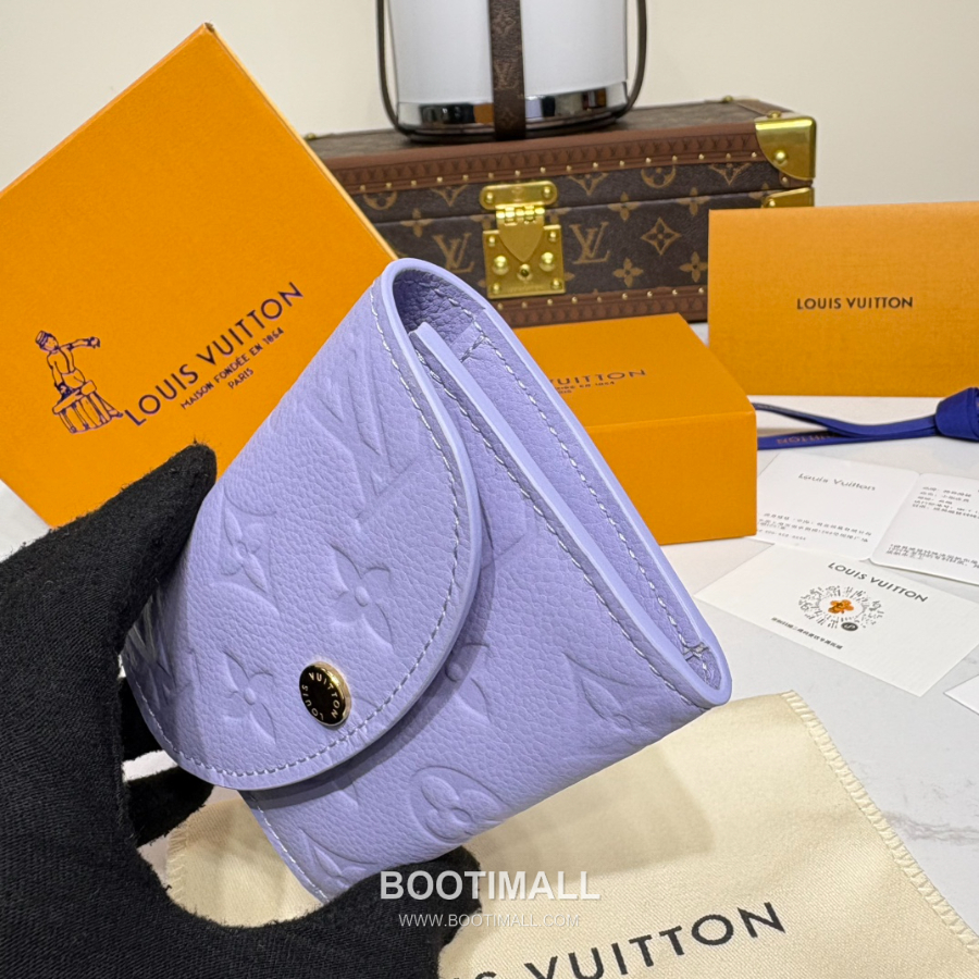 Louis Vuitton Rosalie Coin Purse Monogram 루이비통 로잘리 코인 퍼스 모노그램 앙프렝뜨 가죽 M25807 퍼플 11cm 7