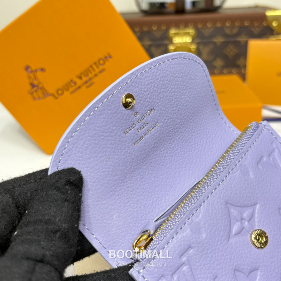 Louis Vuitton Rosalie Coin Purse Monogram 루이비통 로잘리 코인 퍼스 모노그램 앙프렝뜨 가죽 M25807 퍼플 11cm 8