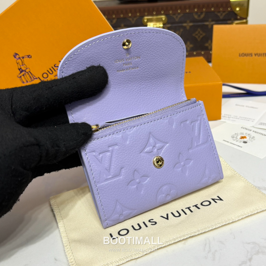 Louis Vuitton Rosalie Coin Purse Monogram 루이비통 로잘리 코인 퍼스 모노그램 앙프렝뜨 가죽 M25807 퍼플 11cm 9