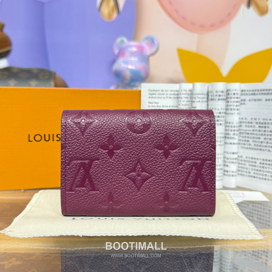 Louis Vuitton Rosalie Coin Purse Monogram 루이비통 로잘리 코인 퍼스 모노그램 앙프렝뜨 가죽 M25810 버건디 11cm 4