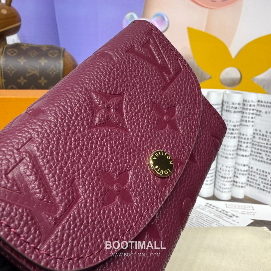 Louis Vuitton Rosalie Coin Purse Monogram 루이비통 로잘리 코인 퍼스 모노그램 앙프렝뜨 가죽 M25810 버건디 11cm 6