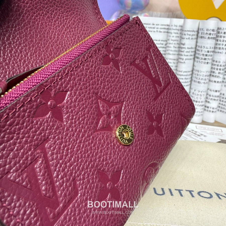 Louis Vuitton Rosalie Coin Purse Monogram 루이비통 로잘리 코인 퍼스 모노그램 앙프렝뜨 가죽 M25810 버건디 11cm 7