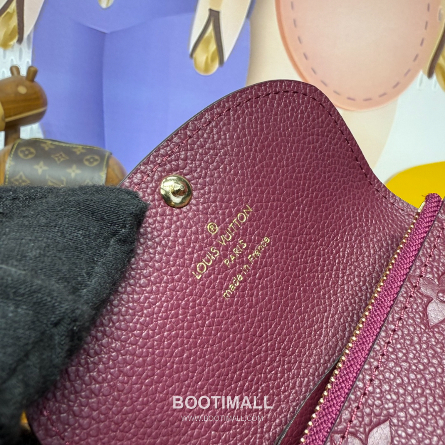Louis Vuitton Rosalie Coin Purse Monogram 루이비통 로잘리 코인 퍼스 모노그램 앙프렝뜨 가죽 M25810 버건디 11cm 8