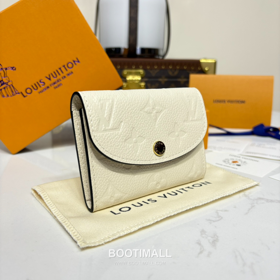 Louis Vuitton Rosalie Coin Purse Monogram 루이비통 로잘리 코인 퍼스 모노그램 앙프렝뜨 가죽 M25810 아이보리 11cm 2