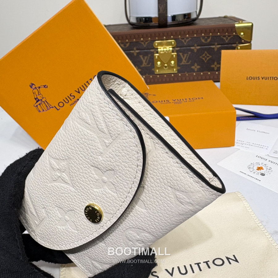 Louis Vuitton Rosalie Coin Purse Monogram 루이비통 로잘리 코인 퍼스 모노그램 앙프렝뜨 가죽 M25810 아이보리 11cm 6