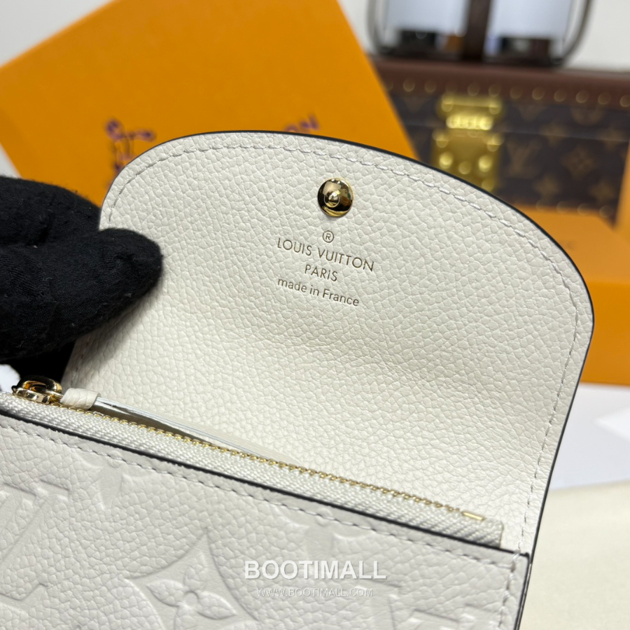 Louis Vuitton Rosalie Coin Purse Monogram 루이비통 로잘리 코인 퍼스 모노그램 앙프렝뜨 가죽 M25810 아이보리 11cm 7