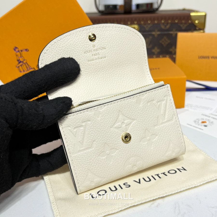 Louis Vuitton Rosalie Coin Purse Monogram 루이비통 로잘리 코인 퍼스 모노그램 앙프렝뜨 가죽 M25810 아이보리 11cm 8