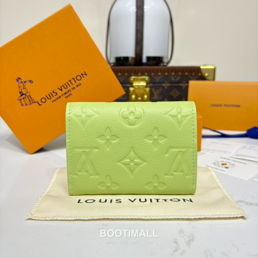 Louis Vuitton Rosalie Coin Purse Monogram 루이비통 로잘리 코인 퍼스 모노그램 앙프렝뜨 가죽 M25810 그린 11cm 3