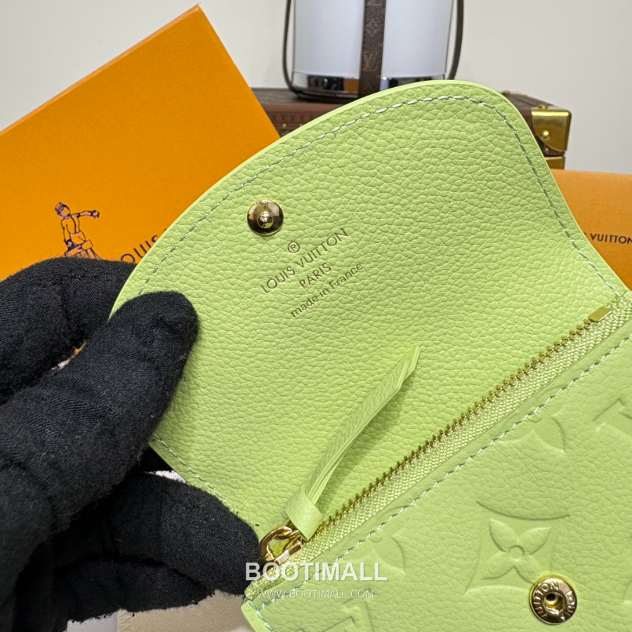 Louis Vuitton Rosalie Coin Purse Monogram 루이비통 로잘리 코인 퍼스 모노그램 앙프렝뜨 가죽 M25810 그린 11cm 7