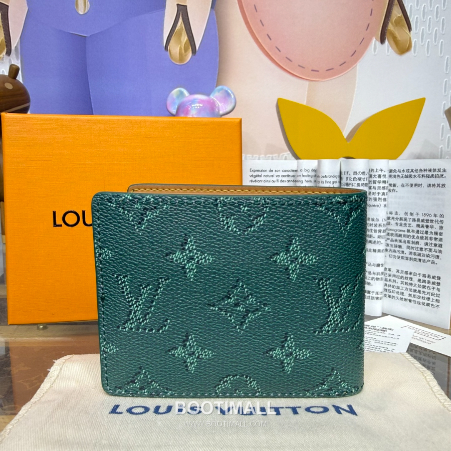 Louis Vuitton Slender Wallet Monogram Heritage 루이비통 슬렌더 월릿 모노그램 헤리티지 코티드 캔버스 M26837 M26838 그린 11cm 2