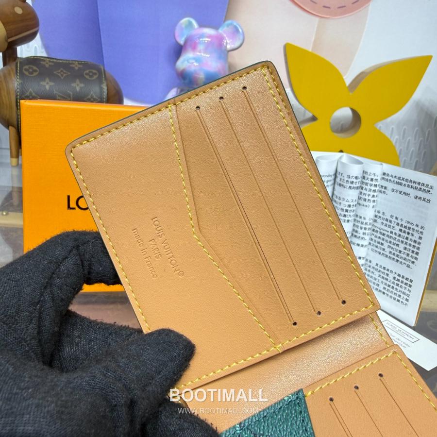 Louis Vuitton Slender Wallet Monogram Heritage 루이비통 슬렌더 월릿 모노그램 헤리티지 코티드 캔버스 M26837 M26838 그린 11cm 5