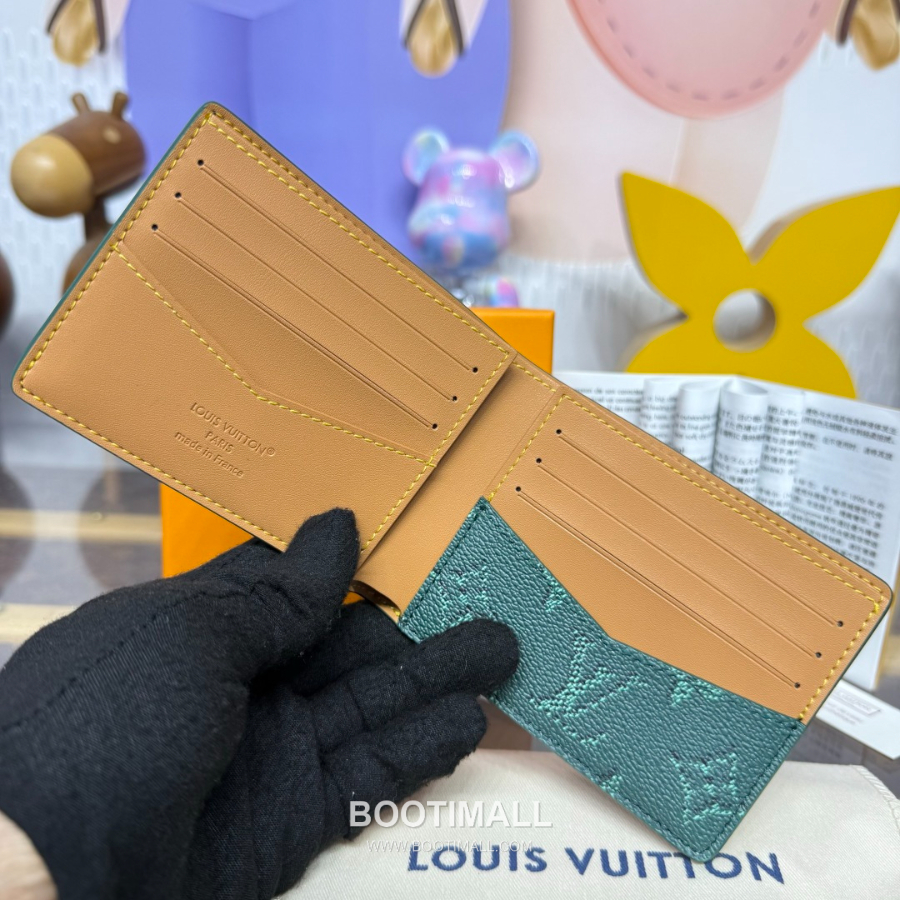 Louis Vuitton Slender Wallet Monogram Heritage 루이비통 슬렌더 월릿 모노그램 헤리티지 코티드 캔버스 M26837 M26838 그린 11cm 6