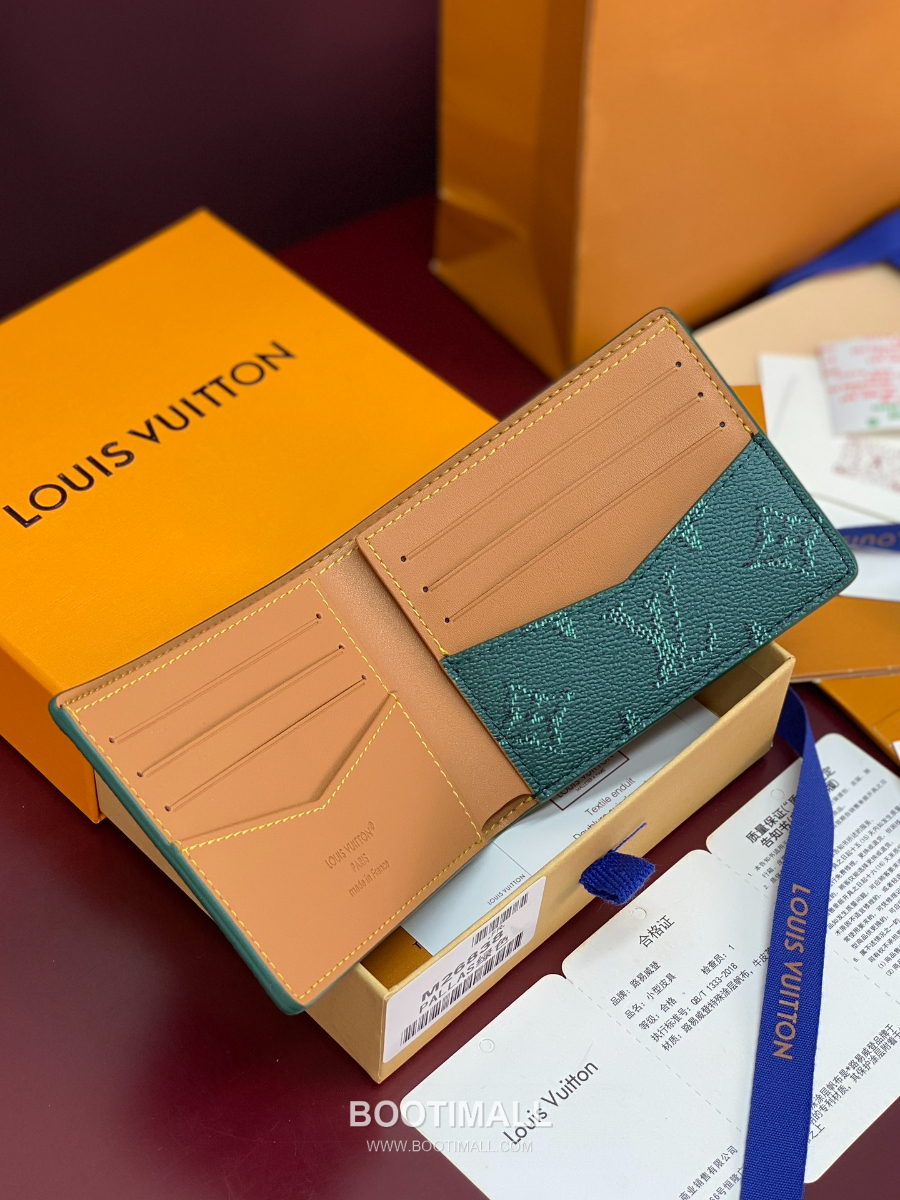 Louis Vuitton Slender Wallet Monogram Heritage 루이비통 슬렌더 월릿 모노그램 헤리티지 코티드 캔버스 M26837 M26838 그린 11cm 7