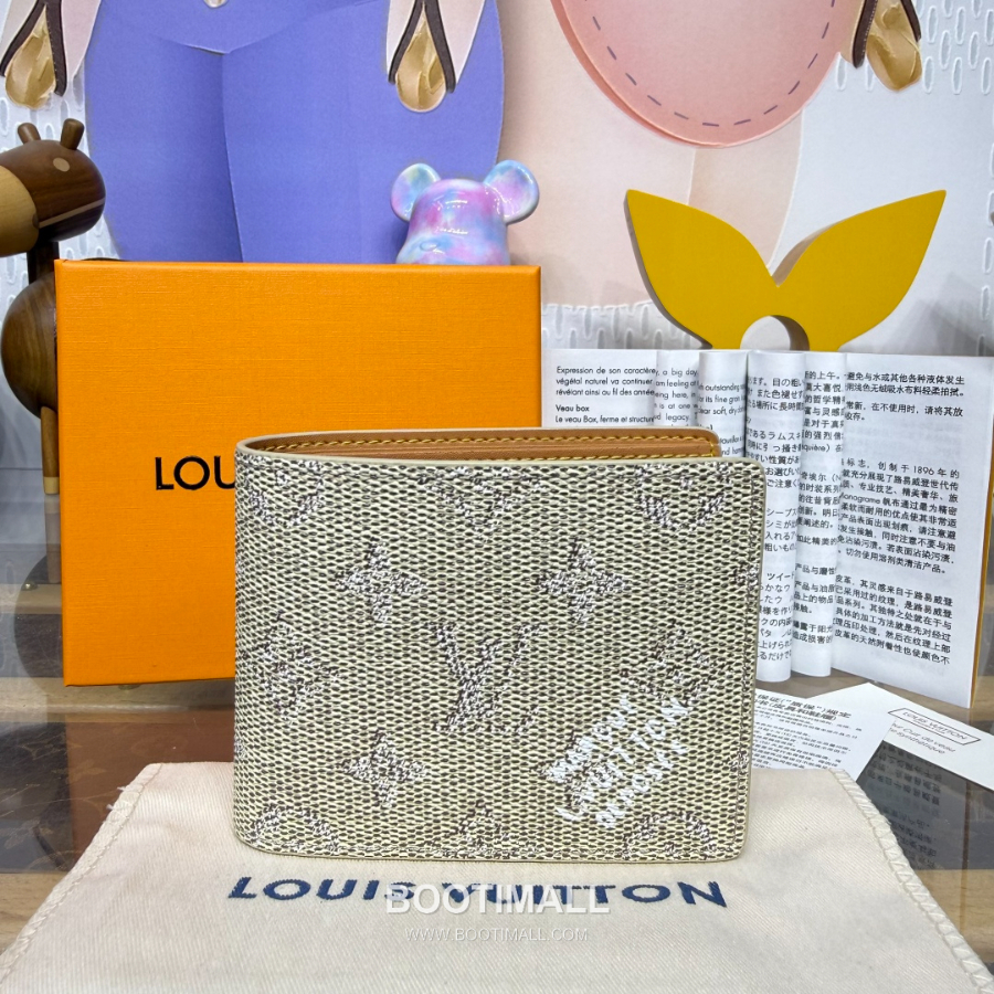 Louis Vuitton Slender Wallet Monogram Heritage 루이비통 슬렌더 월릿 모노그램 헤리티지 코티드 캔버스 M26837 M26838 베이지 11cm 1