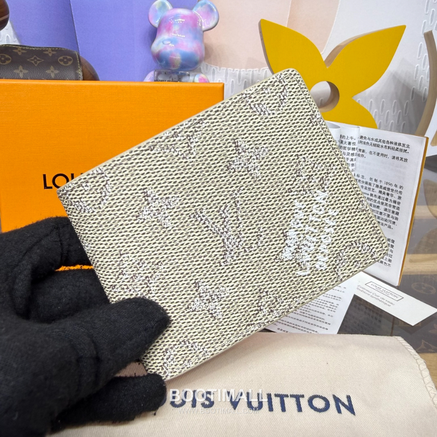 Louis Vuitton Slender Wallet Monogram Heritage 루이비통 슬렌더 월릿 모노그램 헤리티지 코티드 캔버스 M26837 M26838 베이지 11cm 3