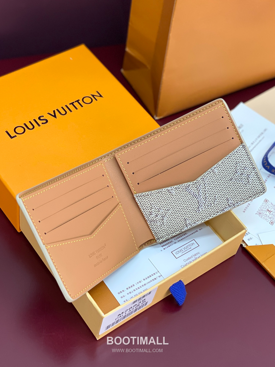 Louis Vuitton Slender Wallet Monogram Heritage 루이비통 슬렌더 월릿 모노그램 헤리티지 코티드 캔버스 M26837 M26838 베이지 11cm 7