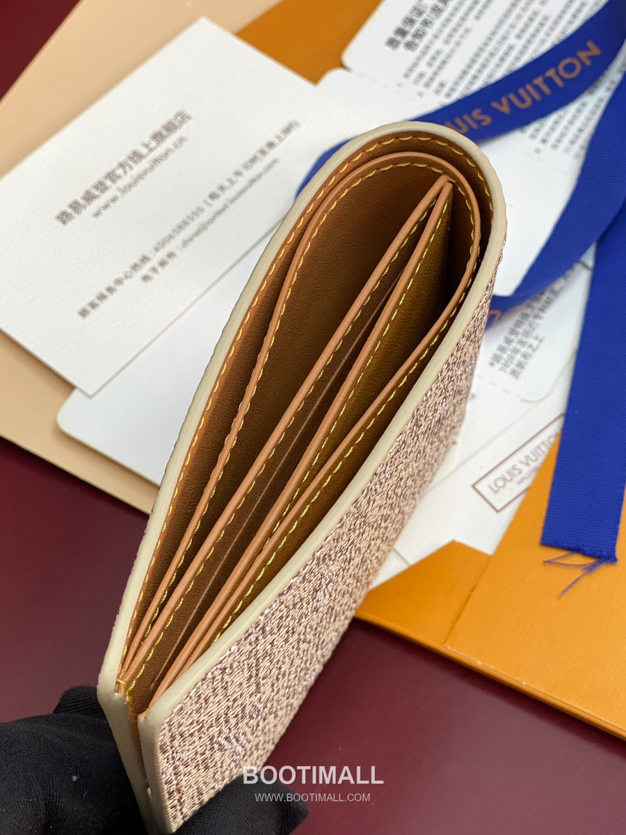 Louis Vuitton Slender Wallet Monogram Heritage 루이비통 슬렌더 월릿 모노그램 헤리티지 코티드 캔버스 M26837 M26838 베이지 11cm 10