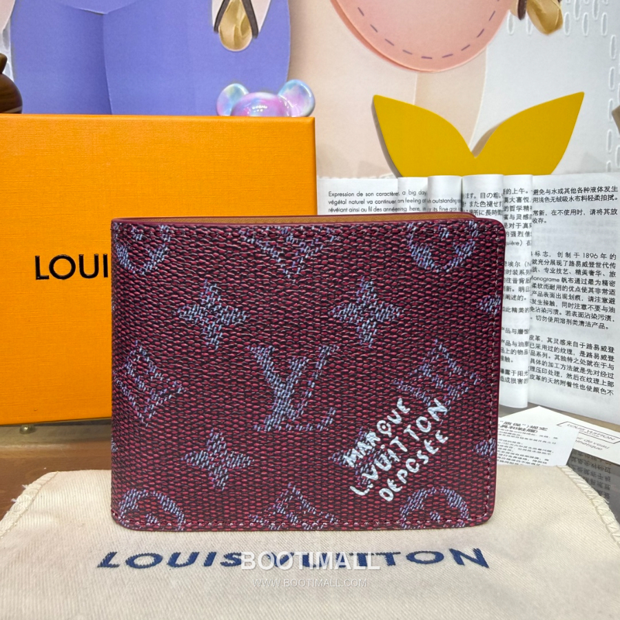 Louis Vuitton Slender Wallet Monogram Heritage 루이비통 슬렌더 월릿 모노그램 헤리티지 코티드 캔버스 M26837 M26838 버건디 11cm 1
