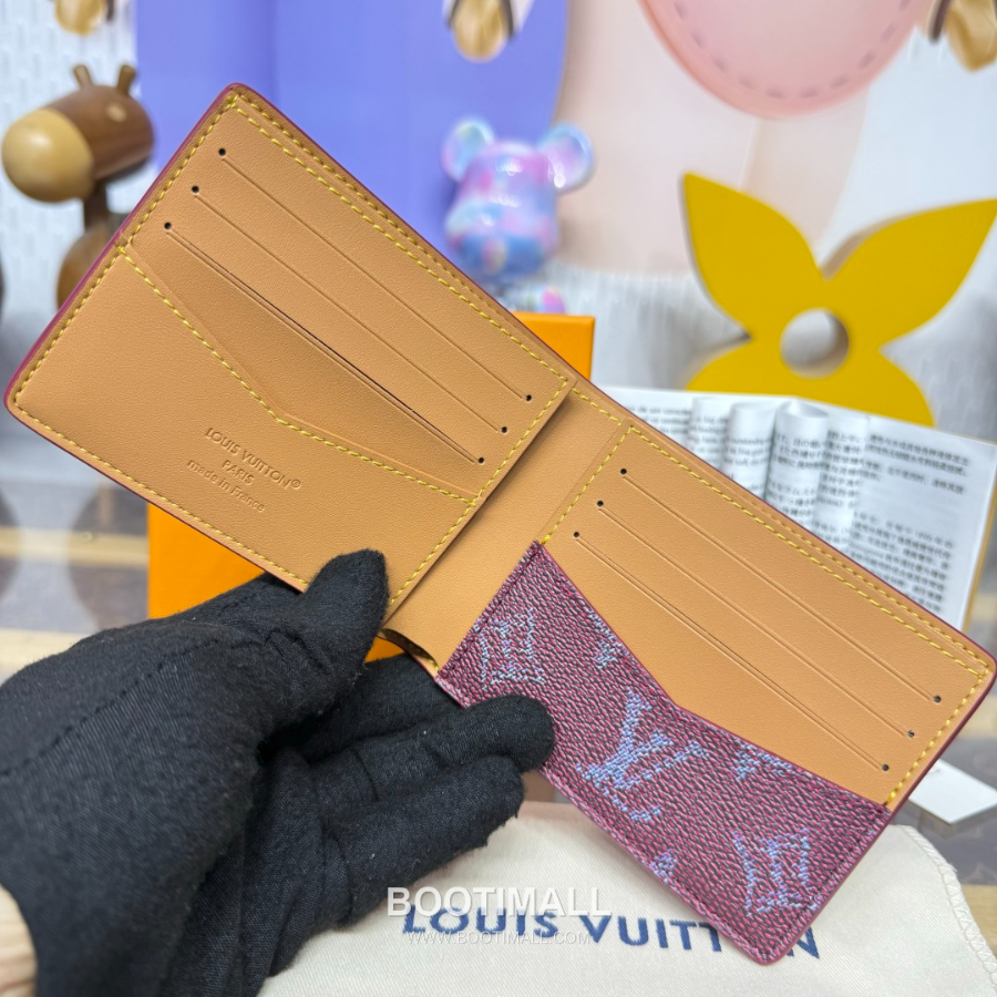 Louis Vuitton Slender Wallet Monogram Heritage 루이비통 슬렌더 월릿 모노그램 헤리티지 코티드 캔버스 M26837 M26838 버건디 11cm 6
