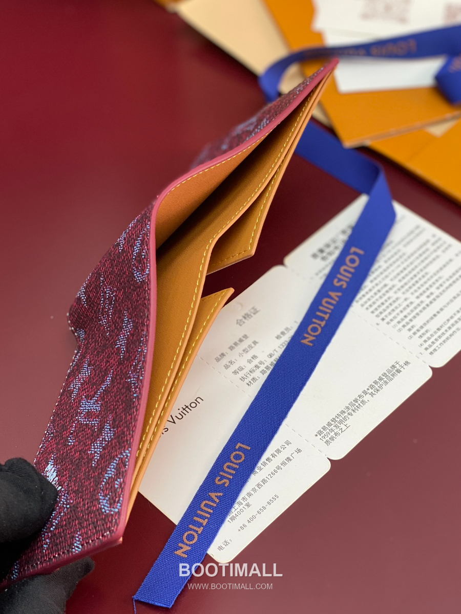 Louis Vuitton Slender Wallet Monogram Heritage 루이비통 슬렌더 월릿 모노그램 헤리티지 코티드 캔버스 M26837 M26838 버건디 11cm 8
