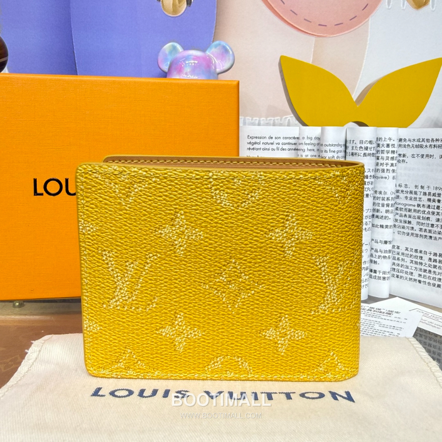 Louis Vuitton Slender Wallet Monogram Heritage 루이비통 슬렌더 월릿 모노그램 헤리티지 코티드 캔버스 M26837 M26838 옐로우 11cm 2