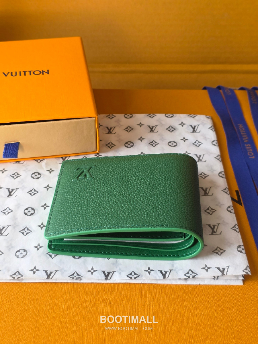 Louis Vuitton Slender Wallet Monogram M26837 M26838 루이비통 슬렌더 멀티플 월릿 모노그램 헤리티지 코티드 캔버스 그린 11cm 3