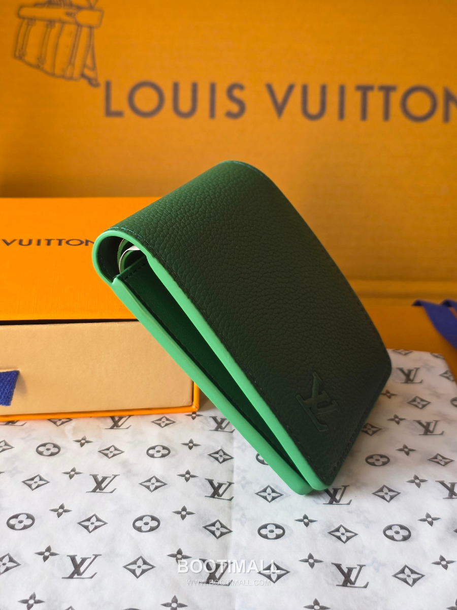 Louis Vuitton Slender Wallet Monogram M26837 M26838 루이비통 슬렌더 멀티플 월릿 모노그램 헤리티지 코티드 캔버스 그린 11cm 5