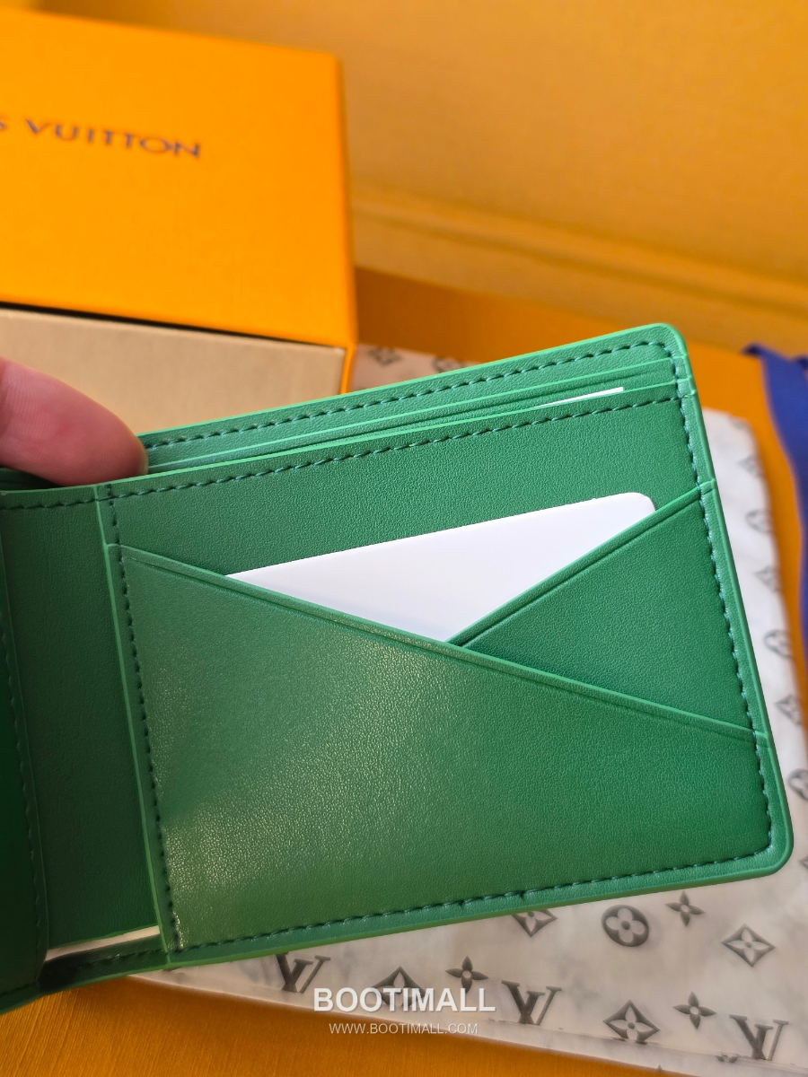Louis Vuitton Slender Wallet Monogram M26837 M26838 루이비통 슬렌더 멀티플 월릿 모노그램 헤리티지 코티드 캔버스 그린 11cm 7