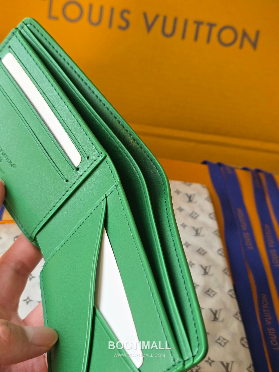 Louis Vuitton Slender Wallet Monogram M26837 M26838 루이비통 슬렌더 멀티플 월릿 모노그램 헤리티지 코티드 캔버스 그린 11cm 9