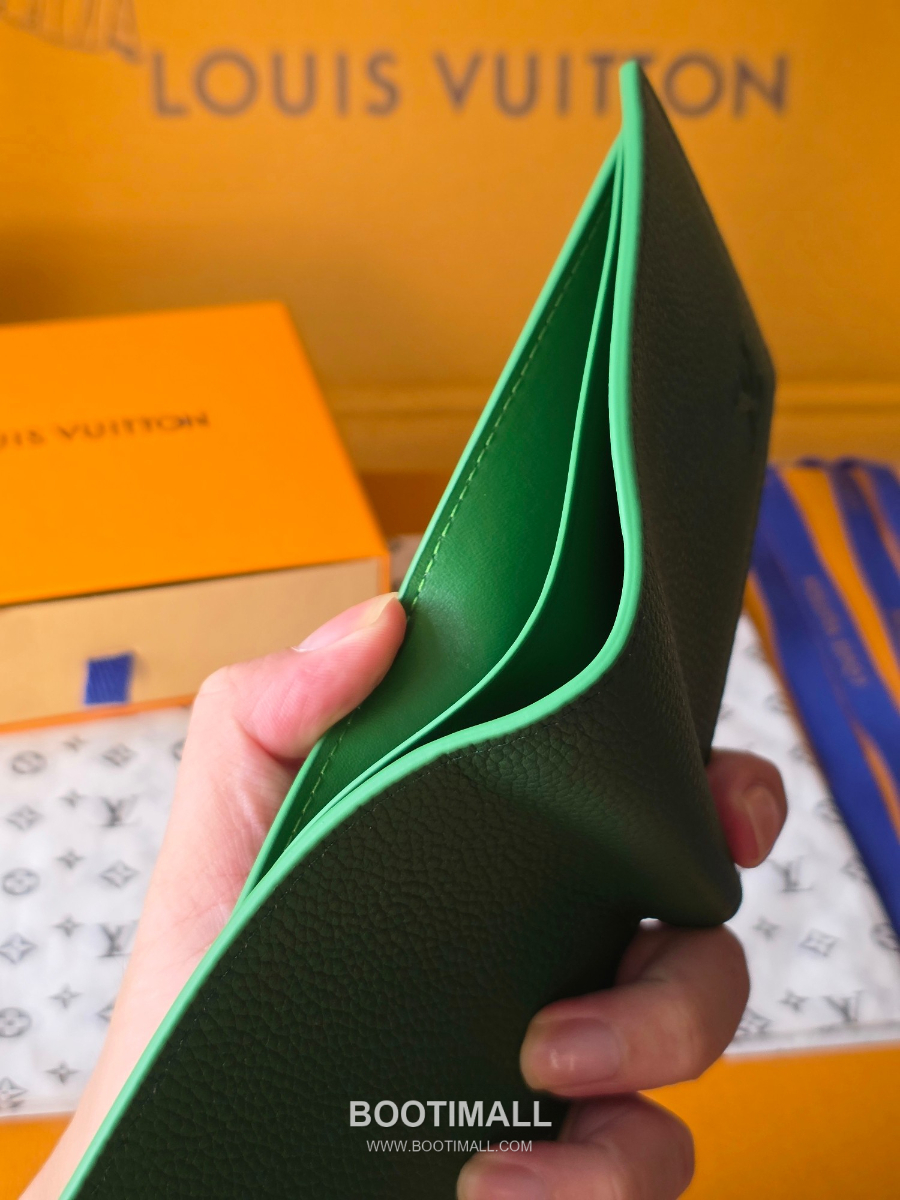 Louis Vuitton Slender Wallet Monogram M26837 M26838 루이비통 슬렌더 멀티플 월릿 모노그램 헤리티지 코티드 캔버스 그린 11cm 10