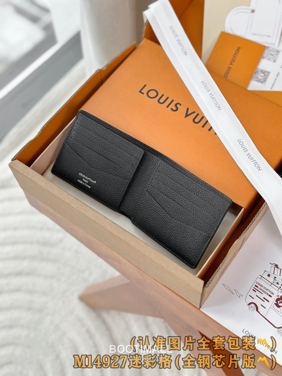 Louis Vuitton Slender Wallet M14927 루이비통 슬렌더 월릿 다모플라주 블랙 코티드 캔버스 11cm 4