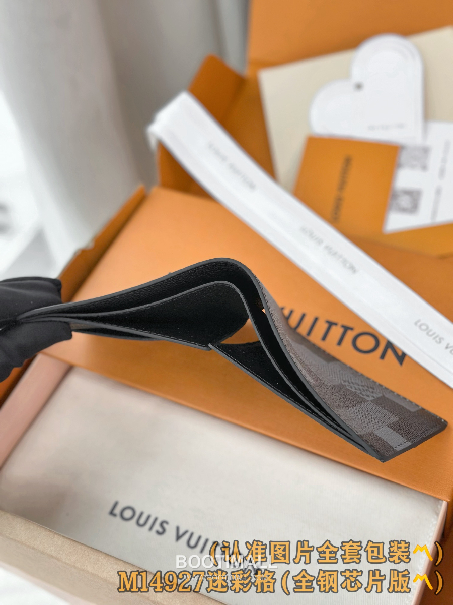 Louis Vuitton Slender Wallet M14927 루이비통 슬렌더 월릿 다모플라주 블랙 코티드 캔버스 11cm 5